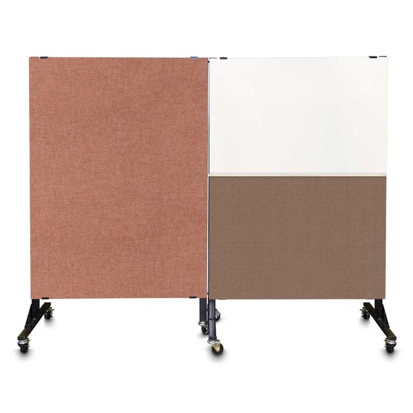Enclosed Corkboard, 3 Door, 96"x48", 4" Fra, UV3427-SATIN-CORK